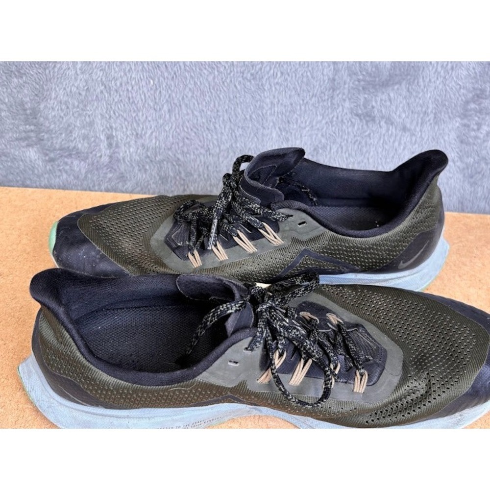 Nike Air Zoom Pegasus 36‎ Trail Mens Running Shoes Olive Green Black Size 12